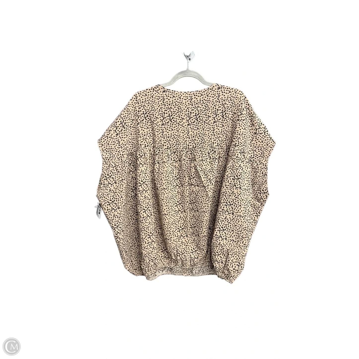 Top Short Sleeve By Oddi In Floral Print, Size: 3x