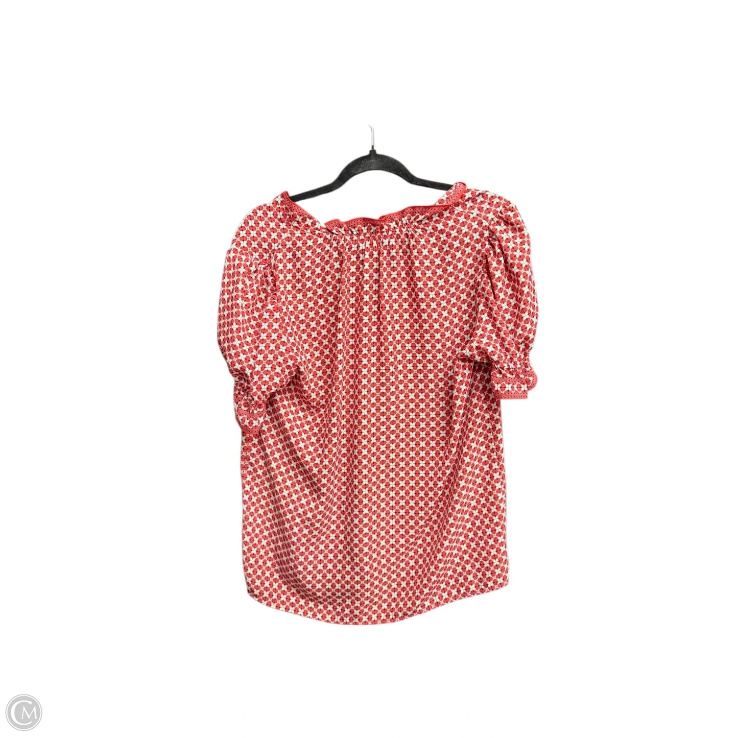 Top Short Sleeve By Max Studio In Red, Size: M