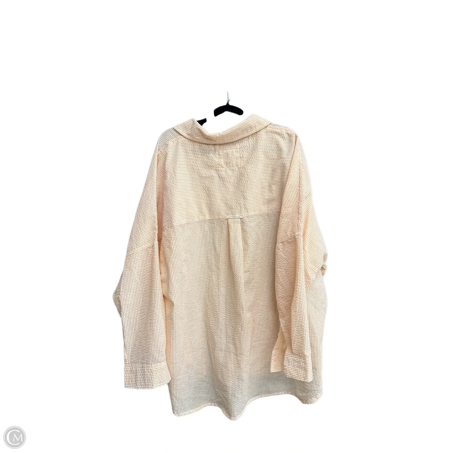 Top Long Sleeve By Free People In Orange & Pink, Size: M