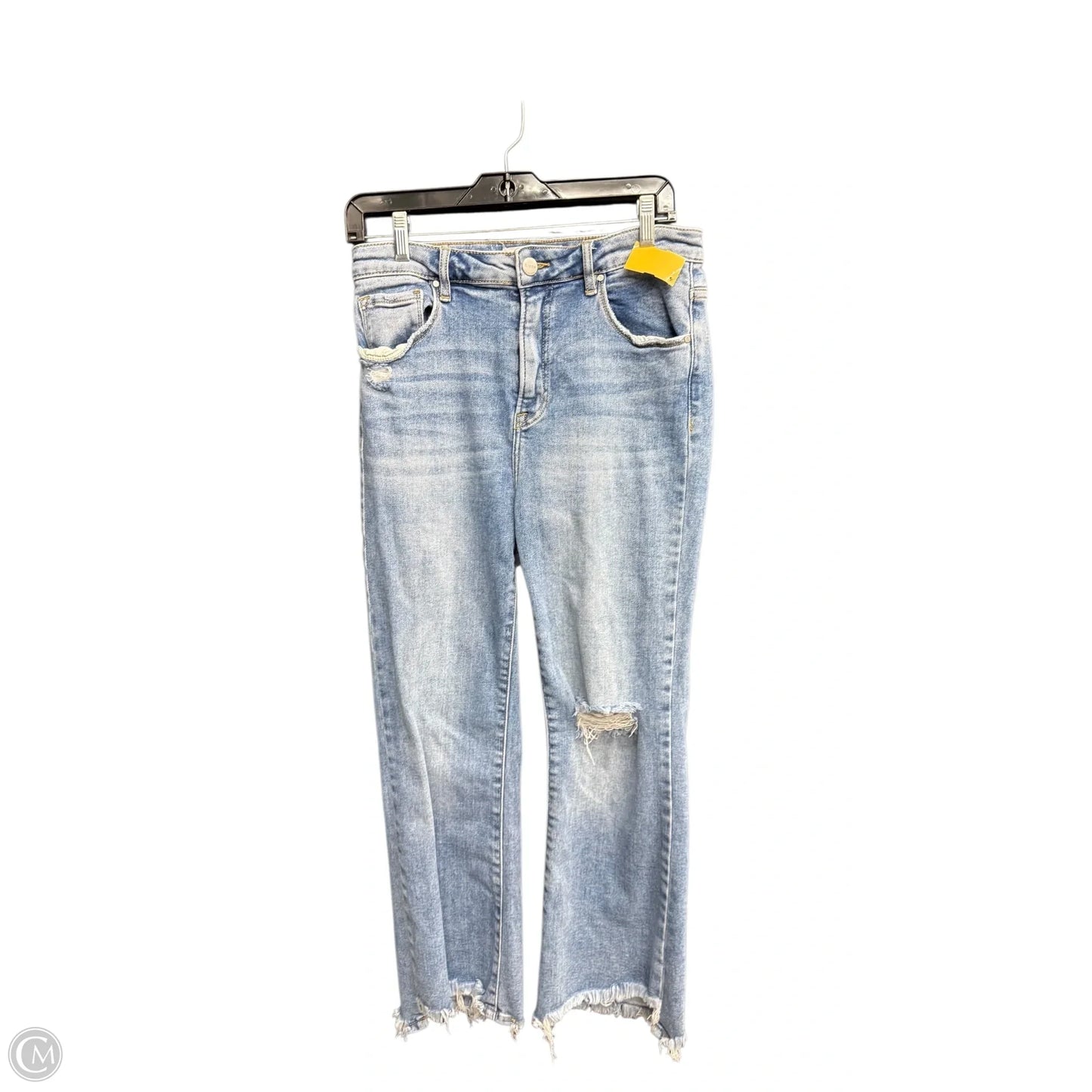 Jeans Straight By Risen In Blue Denim, Size: 12