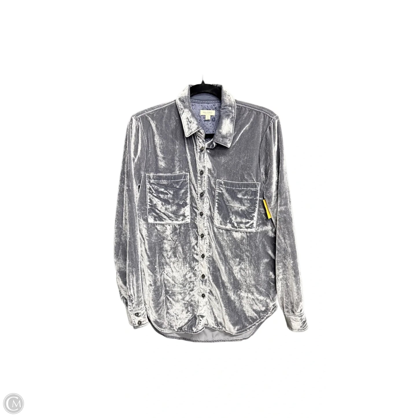 Top Long Sleeve By Pilcro In Grey, Size: Xs