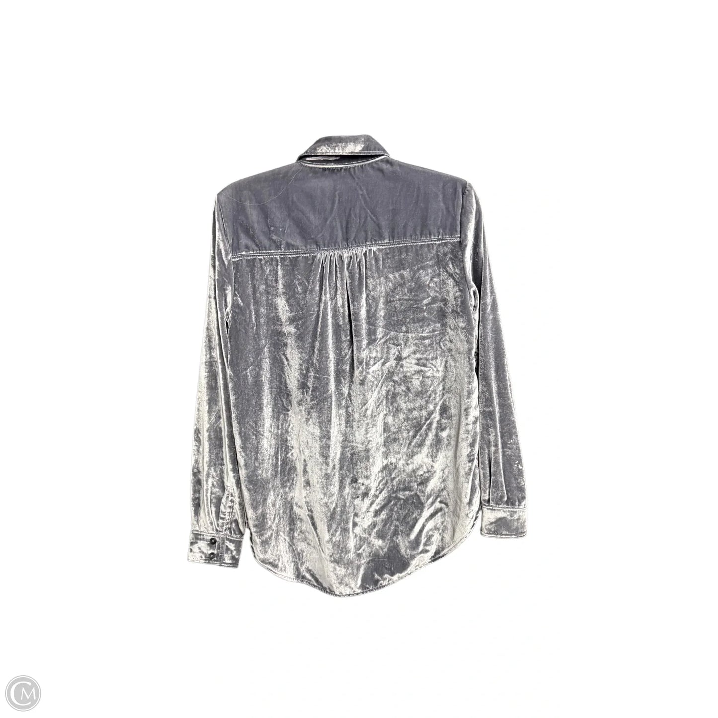 Top Long Sleeve By Pilcro In Grey, Size: Xs