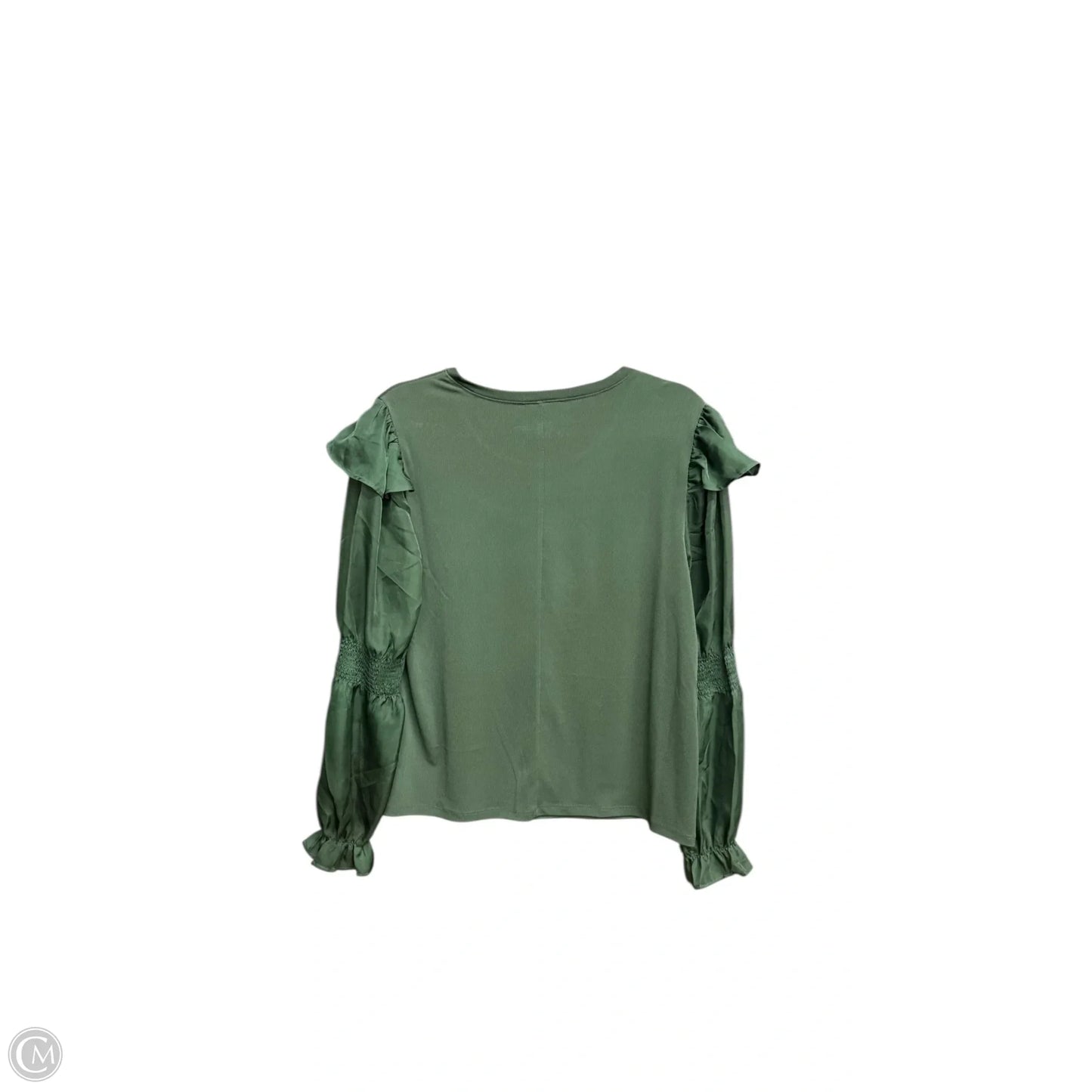 Top Long Sleeve By Cato In Green, Size: M