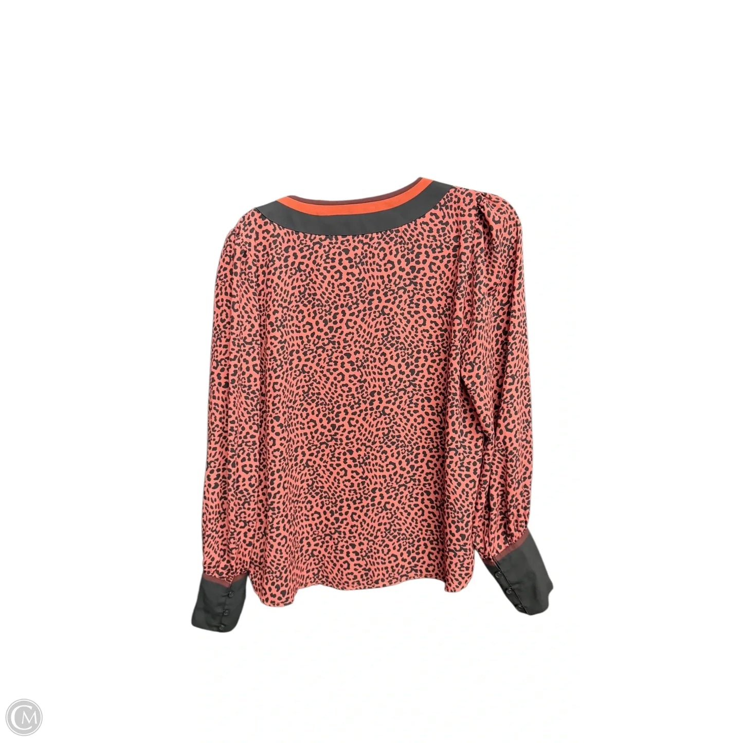 Top Long Sleeve By Express In Leopard Print, Size: M