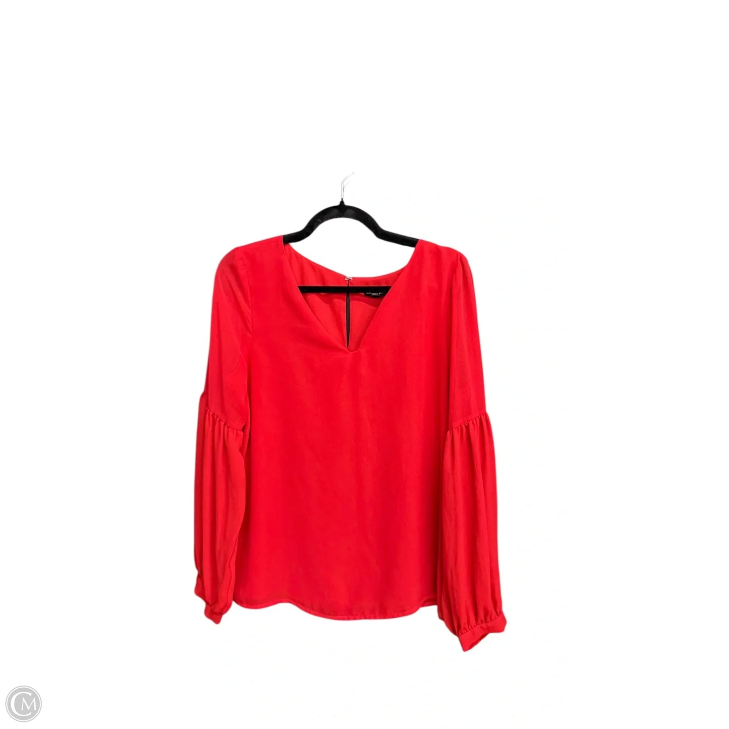 Top Long Sleeve By Express In Red, Size: M