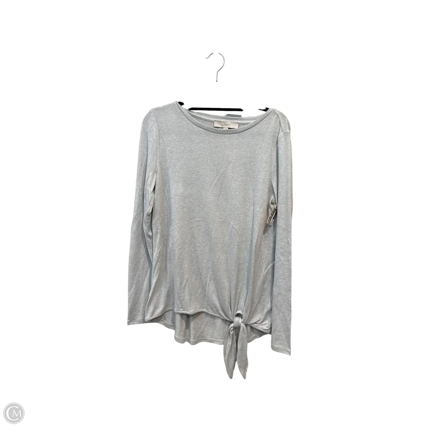 Top Long Sleeve By Loft In Grey, Size: S