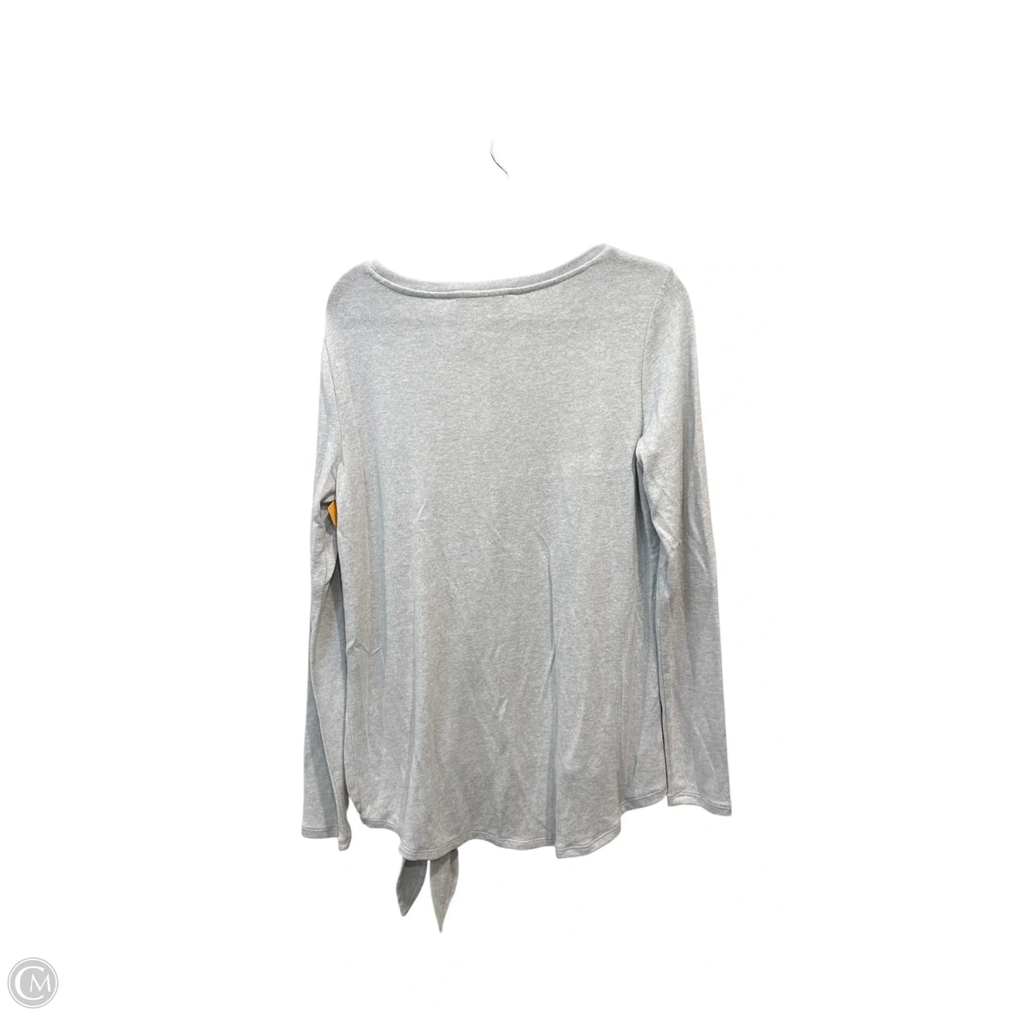Top Long Sleeve By Loft In Grey, Size: S