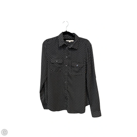 Top Long Sleeve By Loft In Black & White, Size: Xs