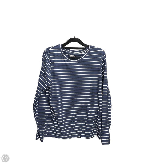 Top Long Sleeve By Time And Tru In Striped Pattern, Size: M