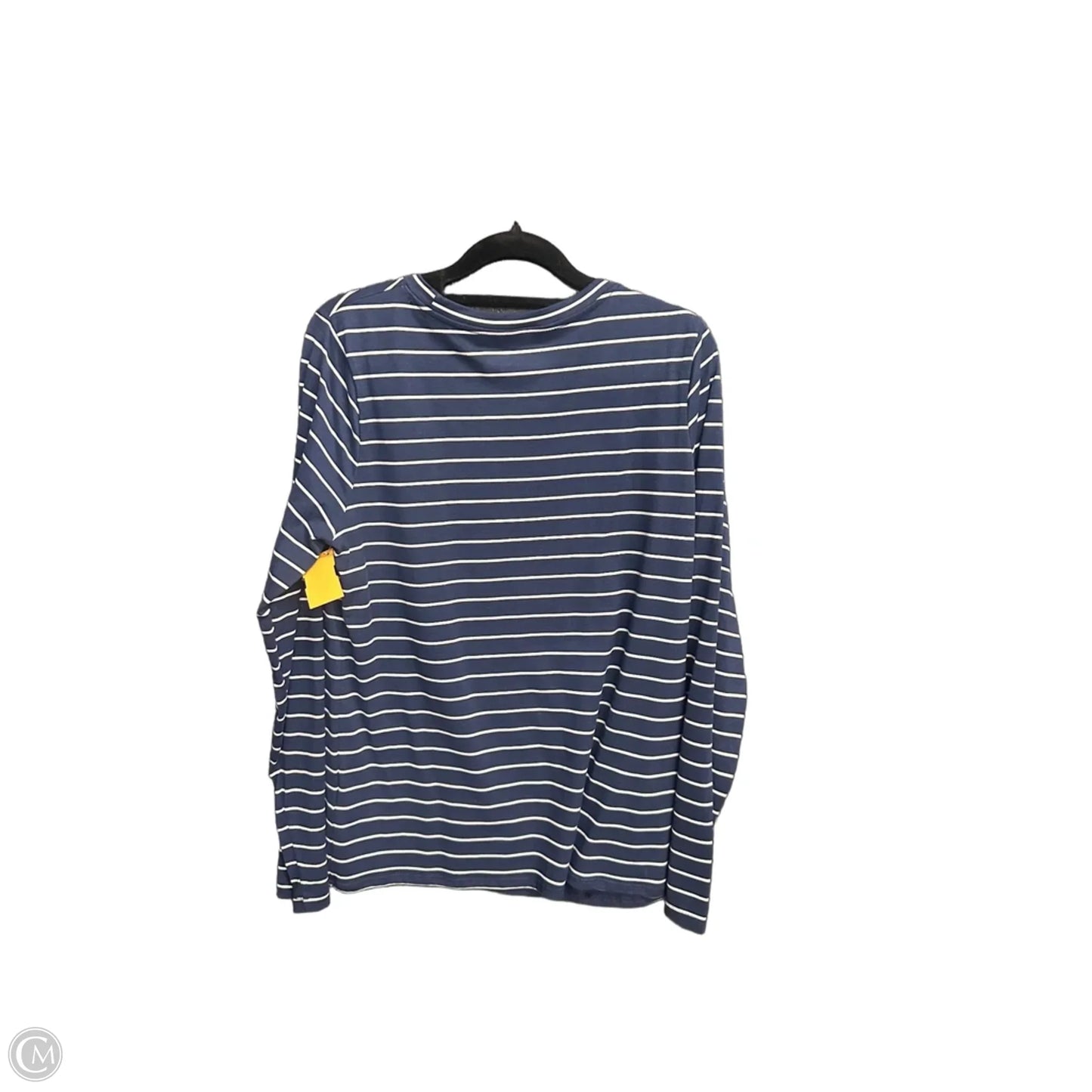 Top Long Sleeve By Time And Tru In Striped Pattern, Size: M