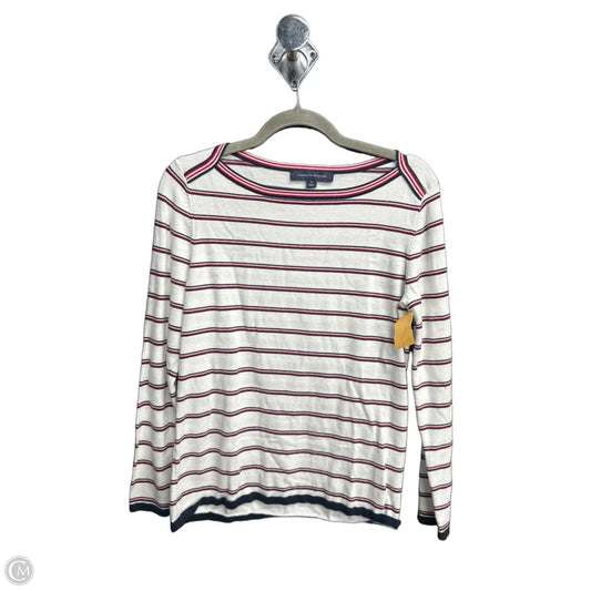 Top Long Sleeve By Tommy Hilfiger In Striped Pattern, Size: M