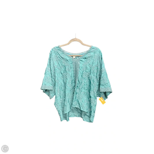 Top Short Sleeve By Sundance In Blue, Size: S