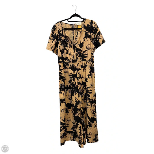 Jumpsuit By Anthropologie In Floral Print, Size: L
