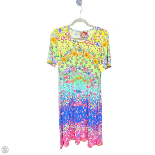 Dress Casual Midi By Johnny Was In Multi-colored, Size: Xs