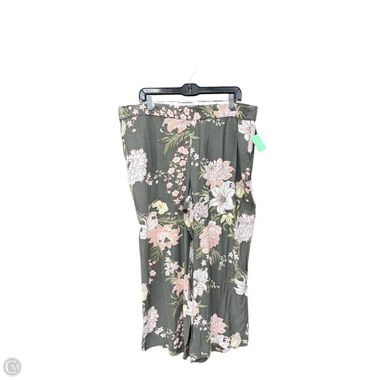 Pants Wide Leg By Loft In Floral Print, Size: 14