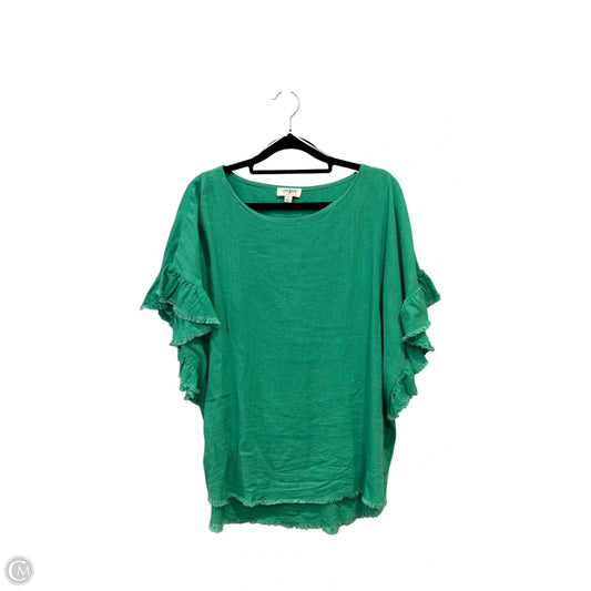 Top Short Sleeve By Umgee In Green, Size: S