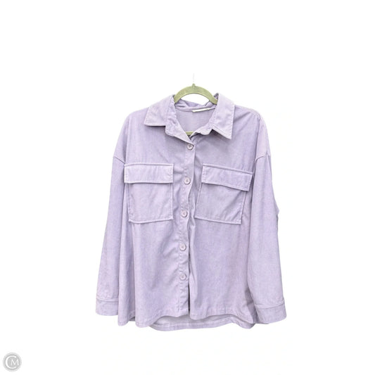 Top Long Sleeve By Timing In Purple, Size: S