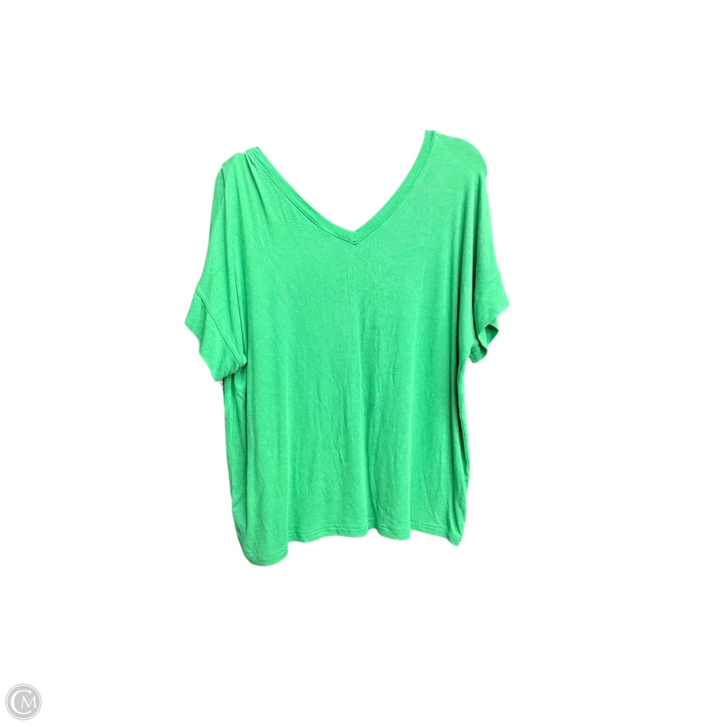 Top Short Sleeve By Cabi In Green, Size: Xxs