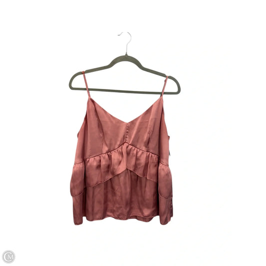 Top Sleeveless By Maeve In Pink, Size: L