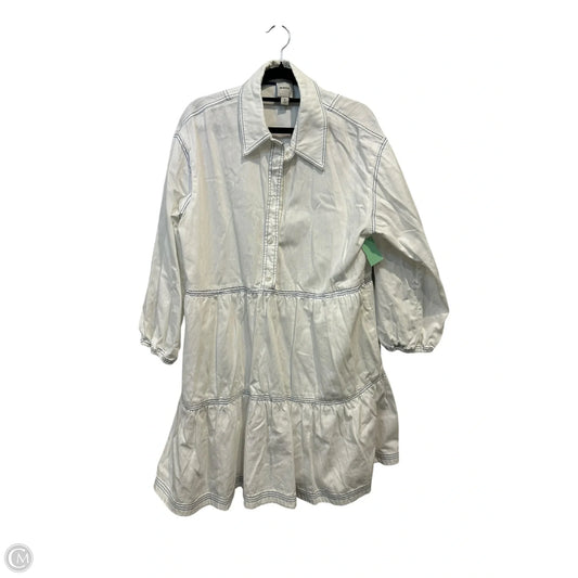 Dress Casual Short By Maeve In Blue & White, Size: M