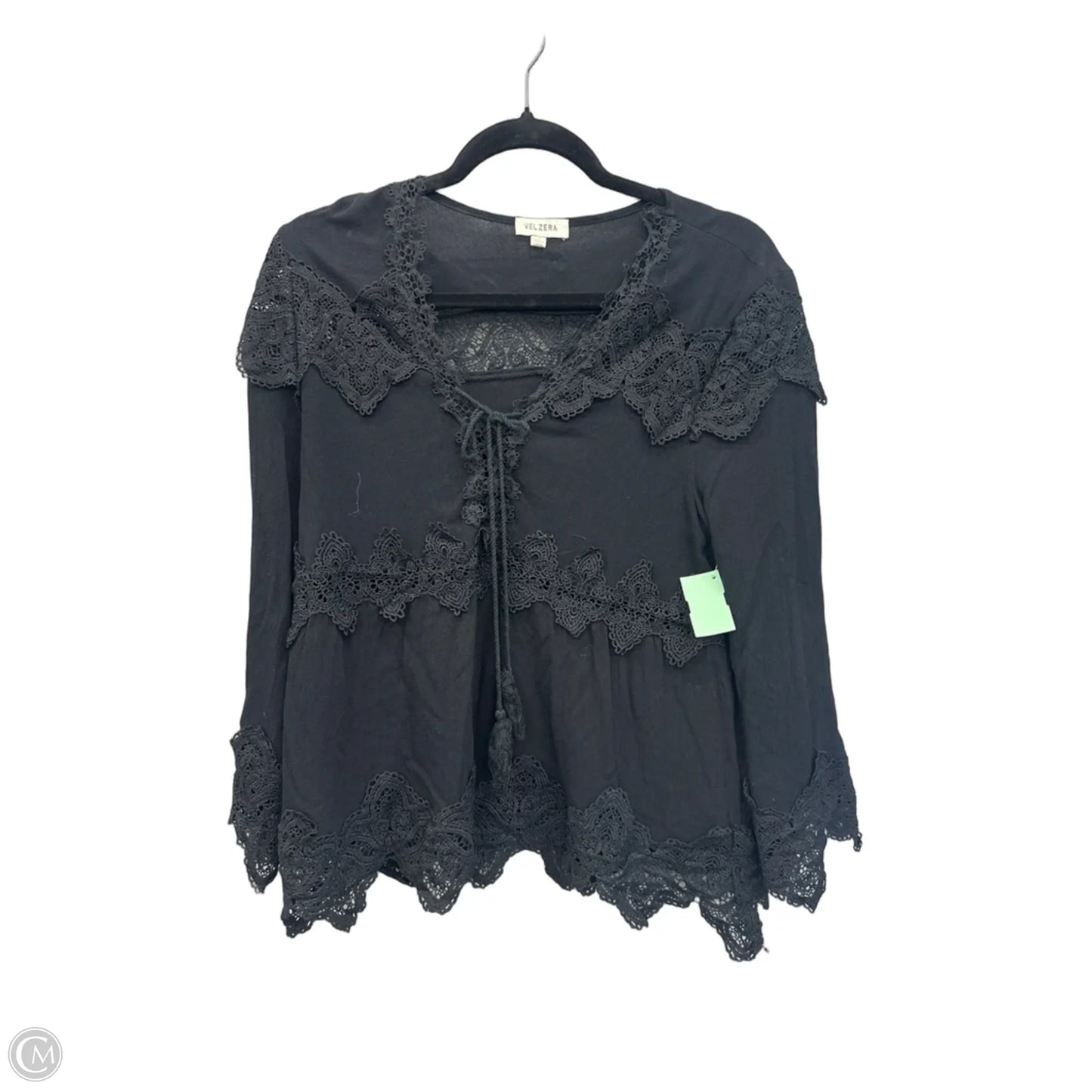 Top Long Sleeve By Clothes Mentor In Black, Size: S