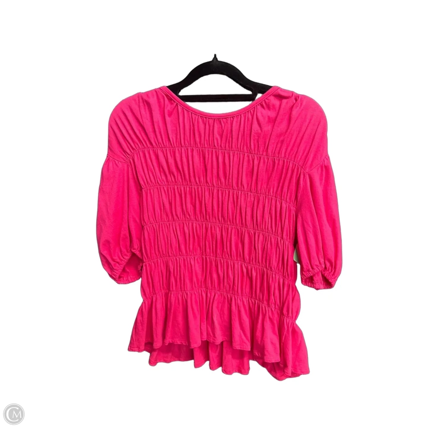 Top Short Sleeve By Another Love In Pink, Size: S