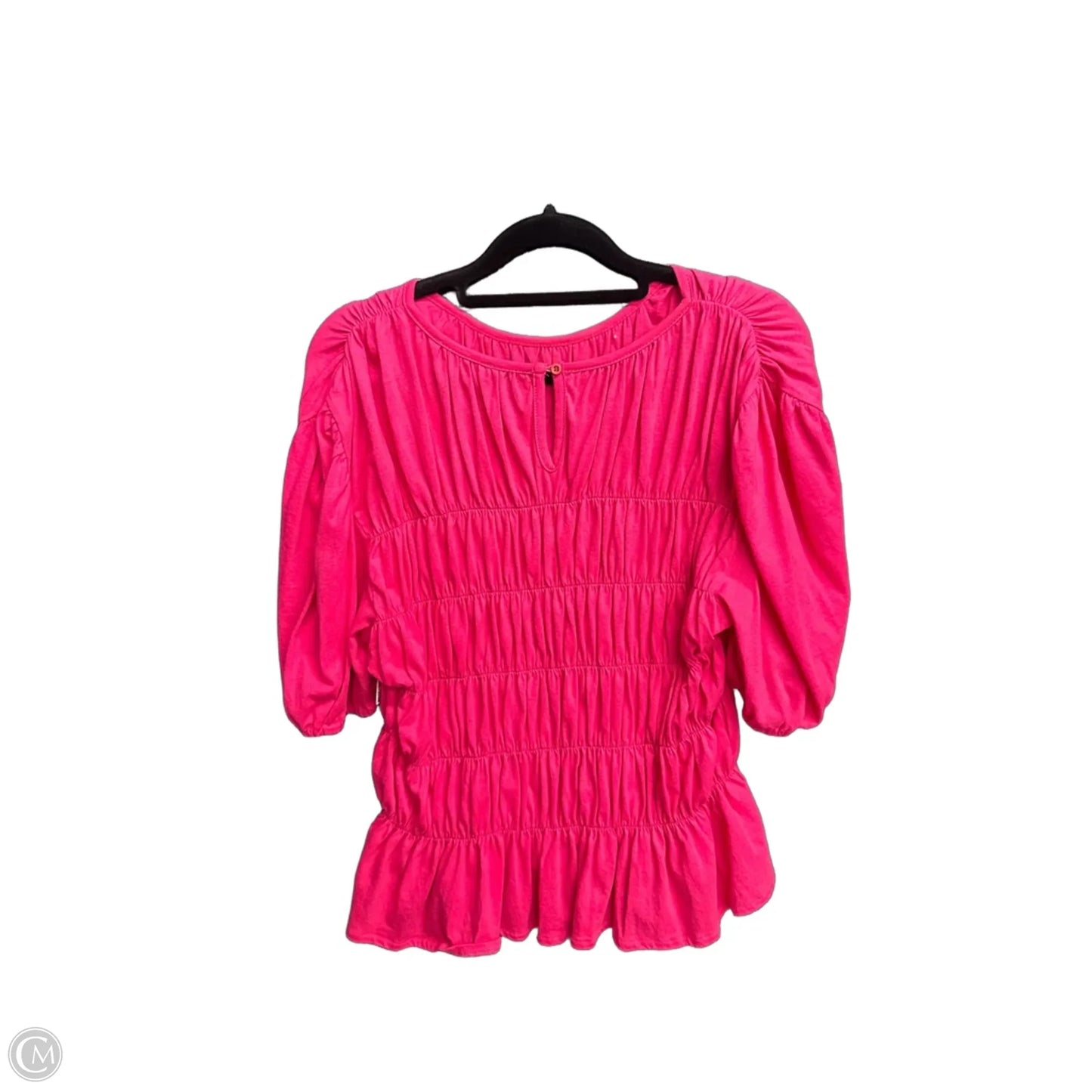 Top Short Sleeve By Another Love In Pink, Size: S