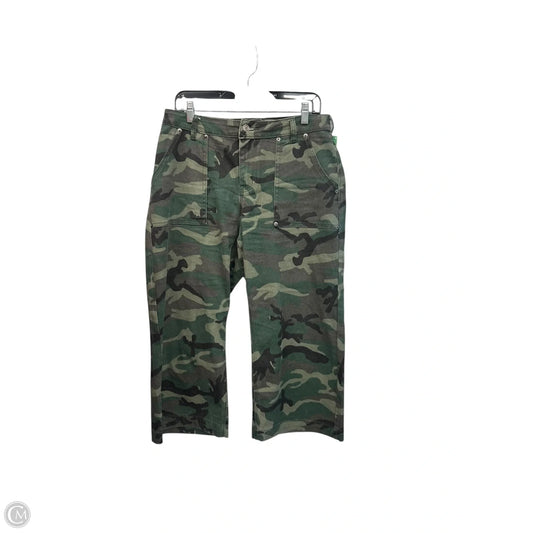 Jeans Wide Leg By Clothes Mentor In Camouflage Print, Size: 12