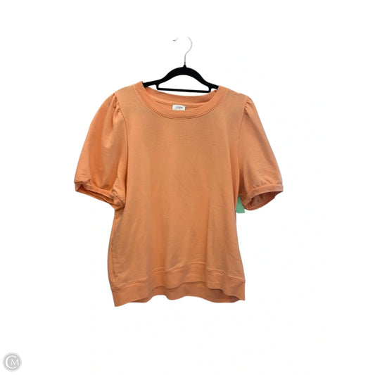 Top Short Sleeve By J. Crew In Orange, Size: Xl
