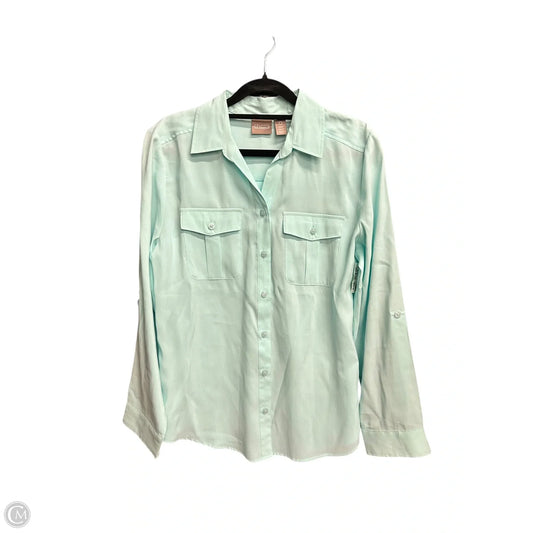 Top Long Sleeve By Chicos In Blue, Size: S