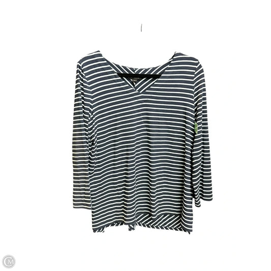 Top Long Sleeve By J. Jill In Striped Pattern, Size: M