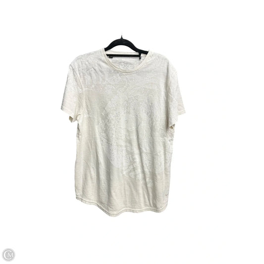 Top Short Sleeve By Buffalo David Bitton In Cream, Size: S