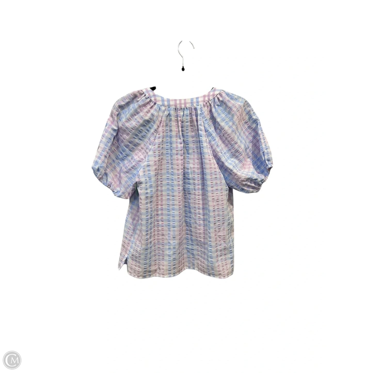 Top Short Sleeve By Loft In Blue & Purple, Size: Xs