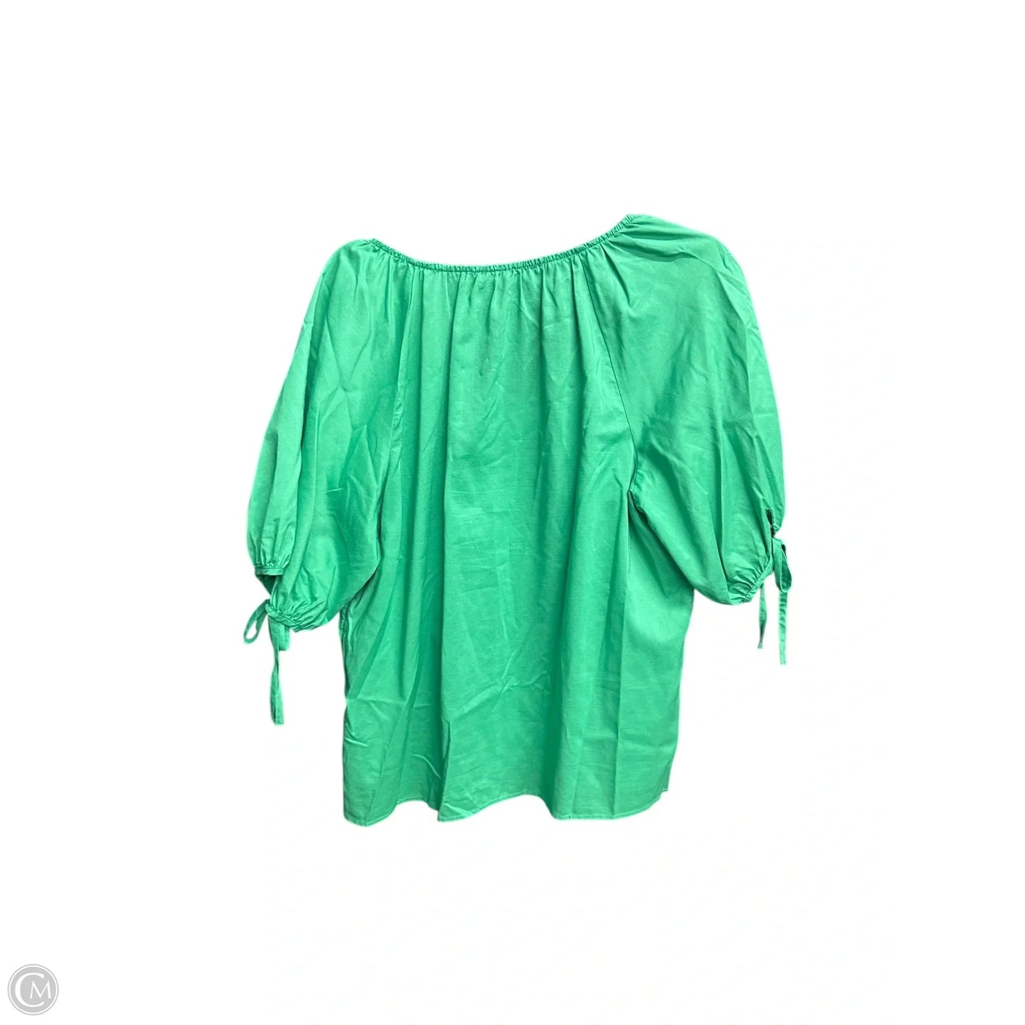 Top Short Sleeve By Ann Taylor In Green, Size: L