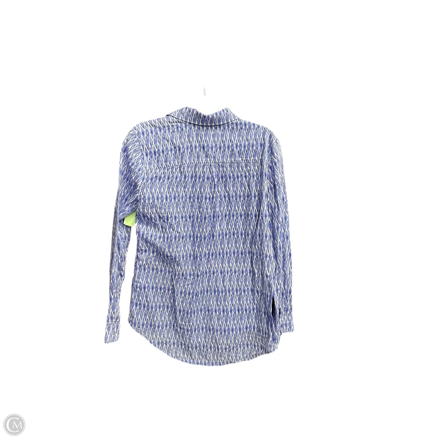 Top Long Sleeve By Chicos In Blue, Size: S