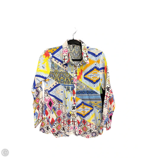 Top Long Sleeve By Calessa In Multi-colored, Size: Sp