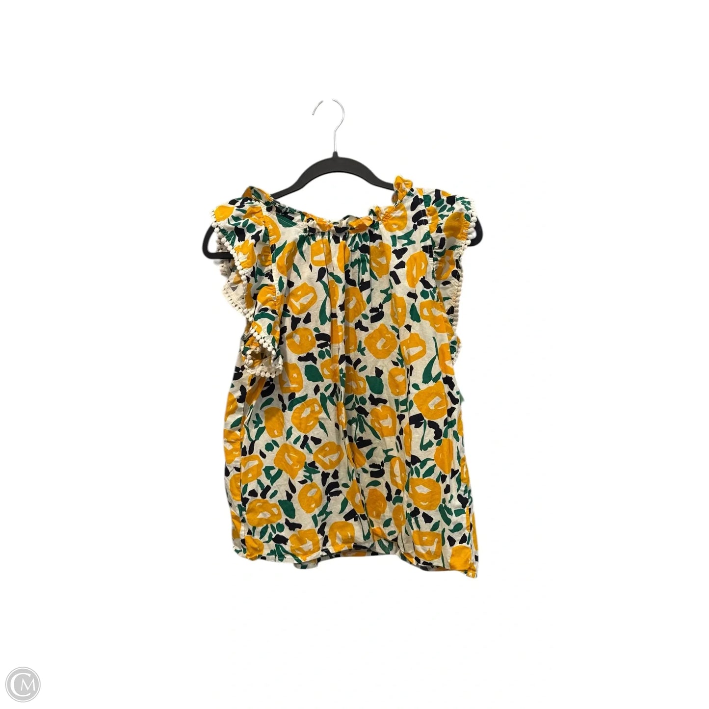 Top Sleeveless By Thml In Yellow, Size: L