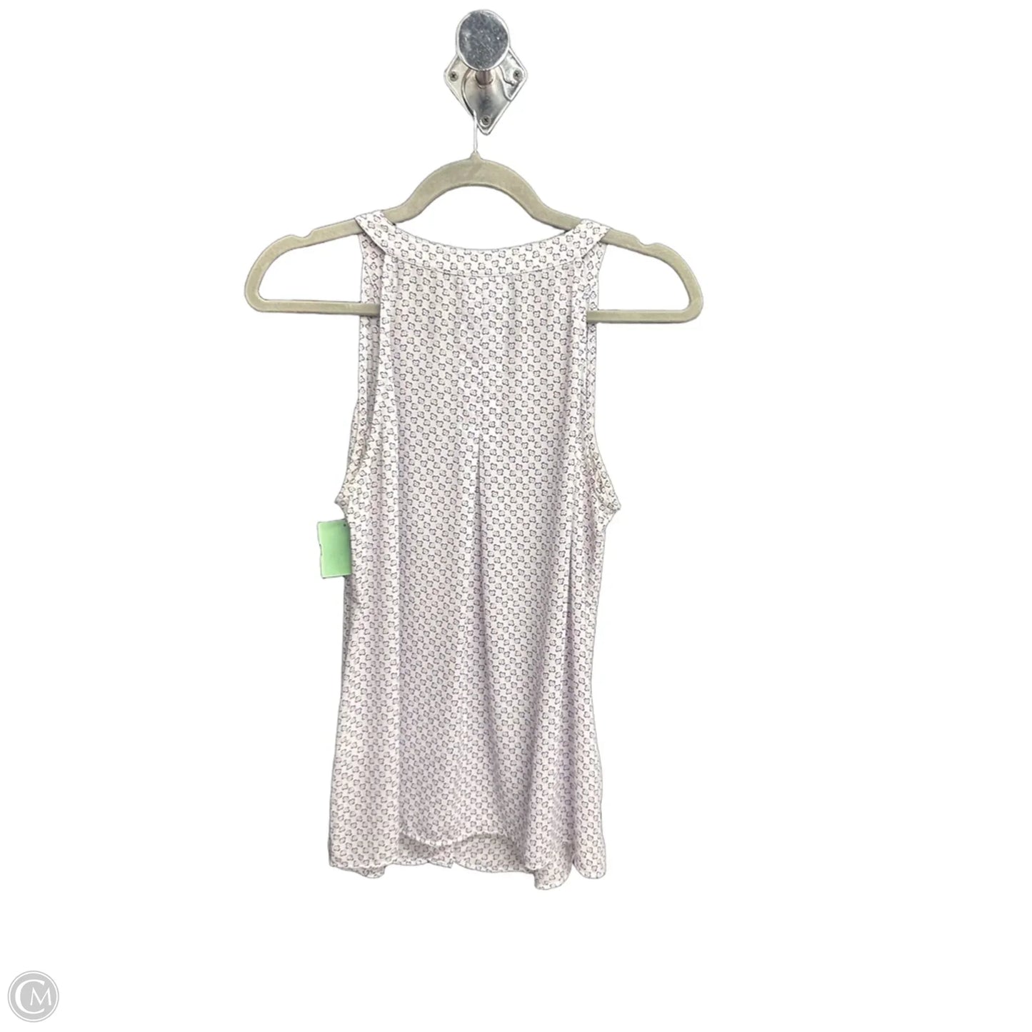 Top Sleeveless By Cabi In Purple & White, Size: S