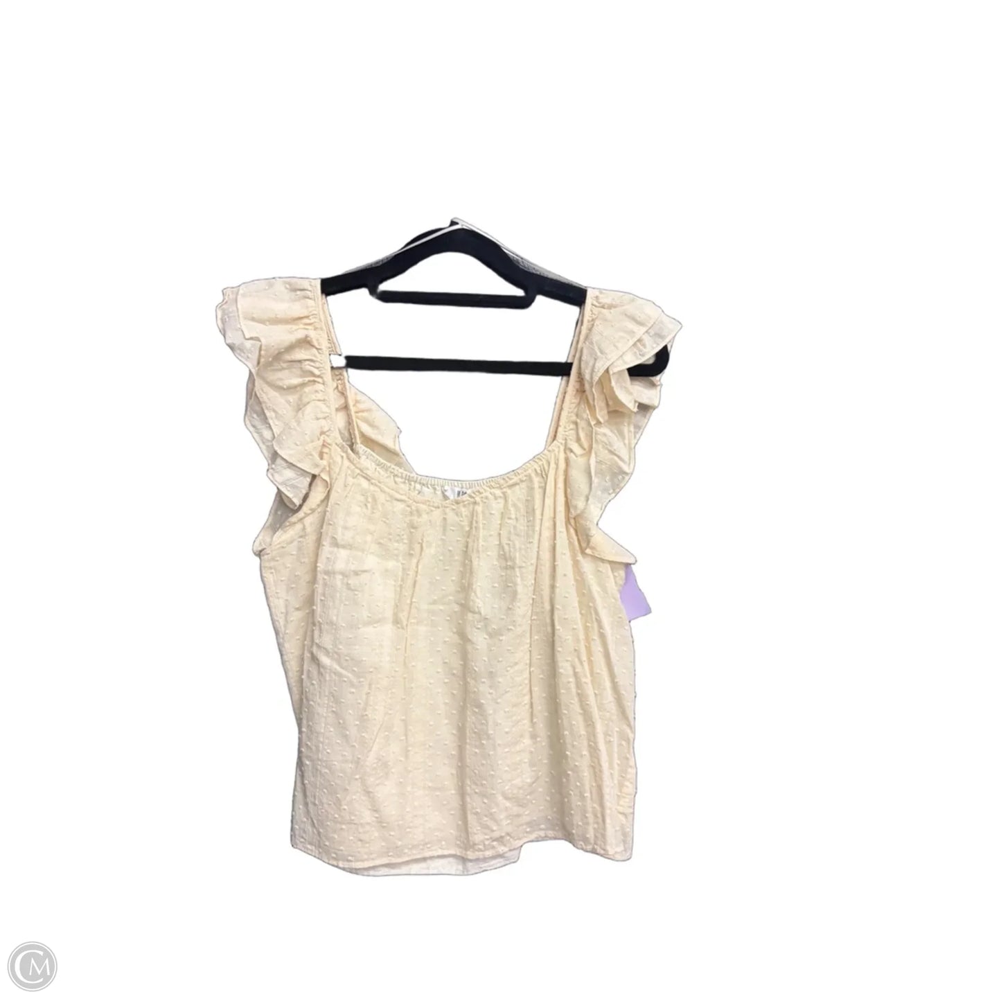 Top Sleeveless By Bb Dakota In Yellow, Size: M