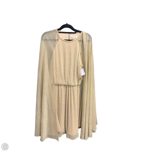 Dress Party Short By Calvin Klein In Gold, Size: S