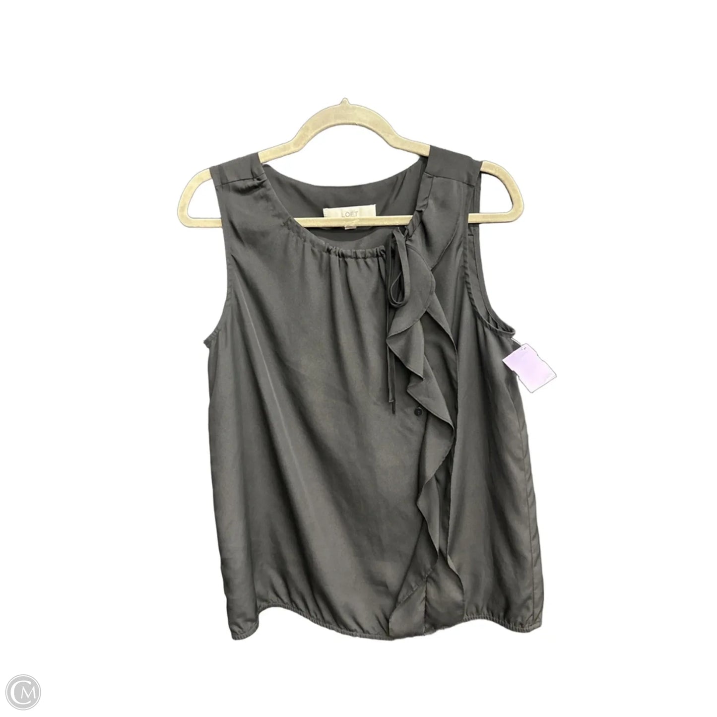 Top Sleeveless By Loft In Black, Size: M