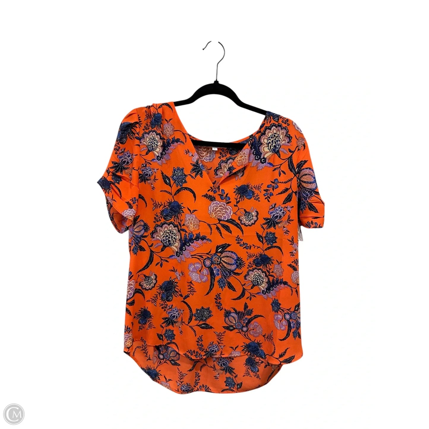 Top Short Sleeve By Dr2 In Floral Print, Size: L
