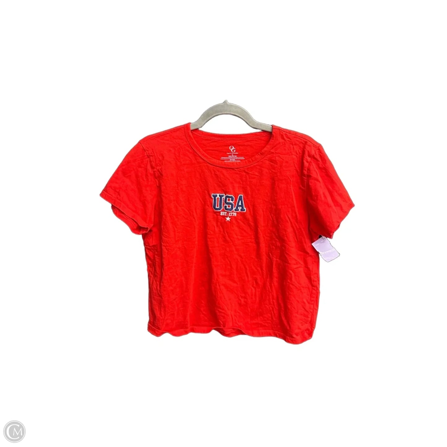 Top Short Sleeve By Clothes Mentor In Red, Size: Xl