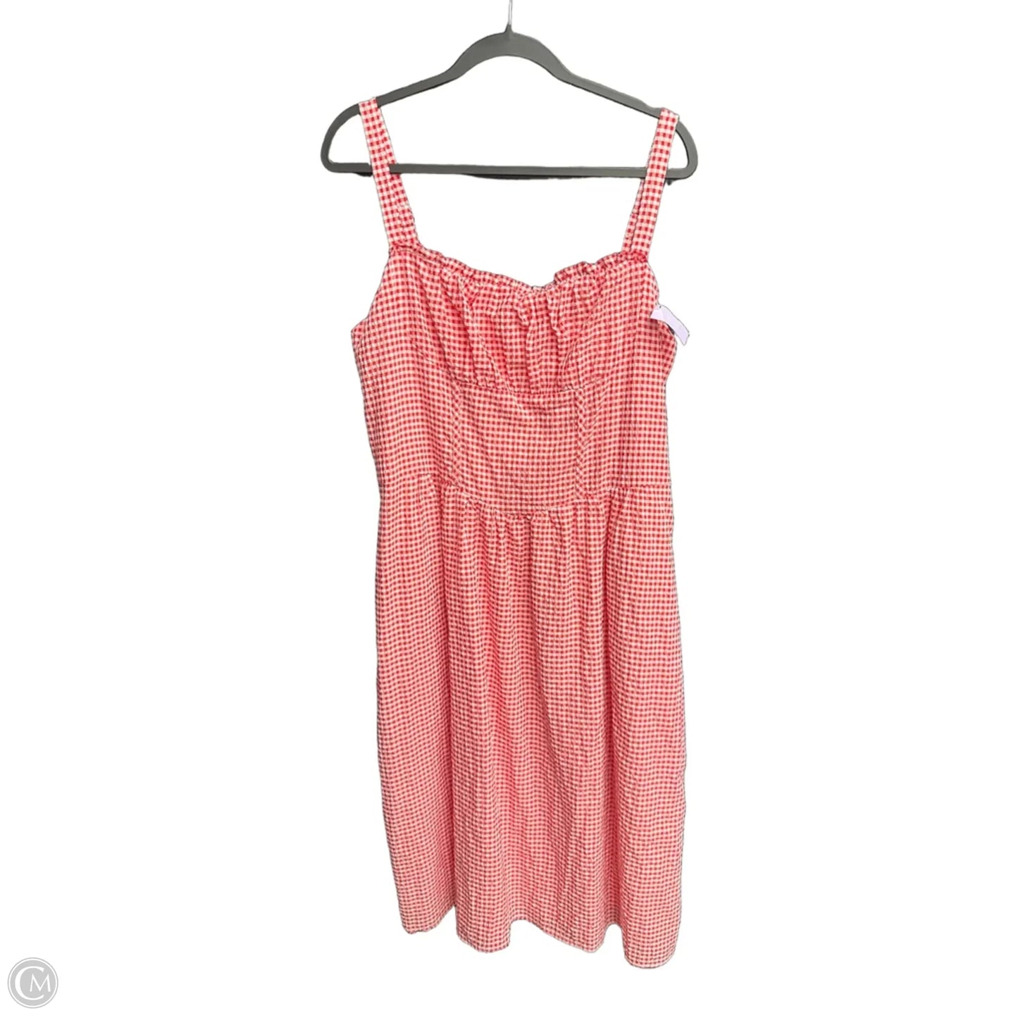 Dress Casual Midi By Wild Fable In Red & White, Size: Xl