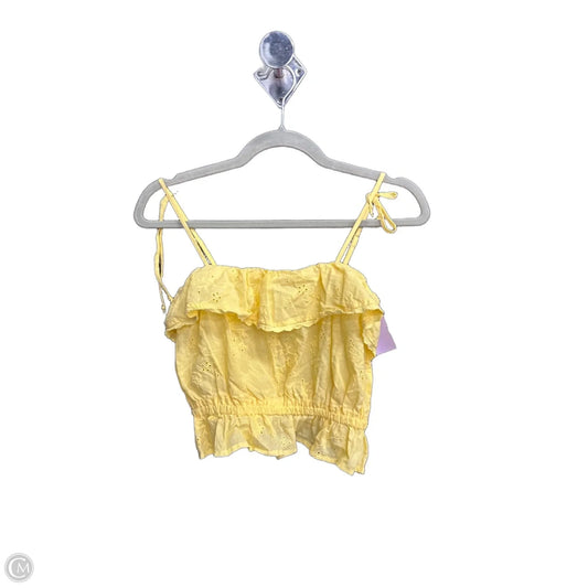 Top Sleeveless By Love Tree In Yellow, Size: S