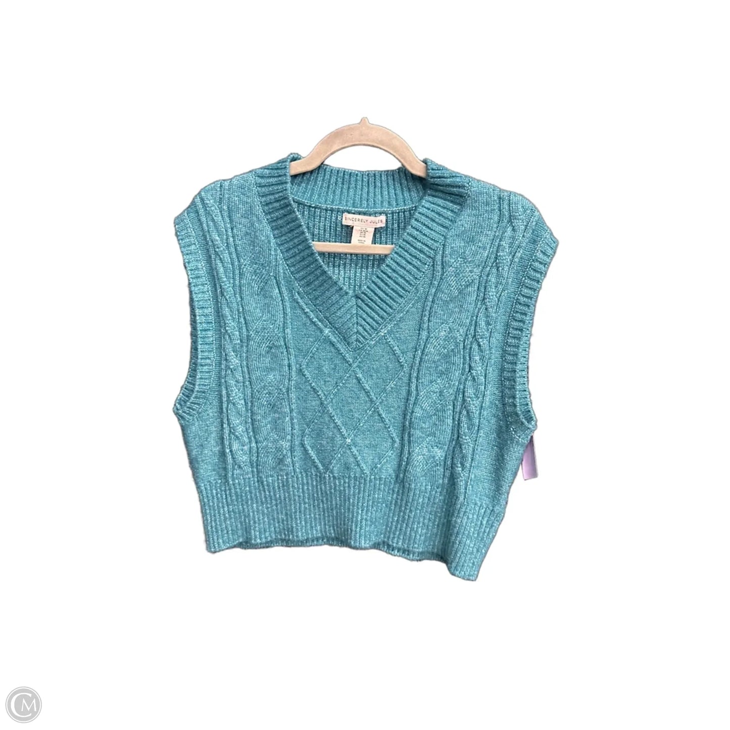 Top Sleeveless By Sincerely Jules In Teal, Size: M