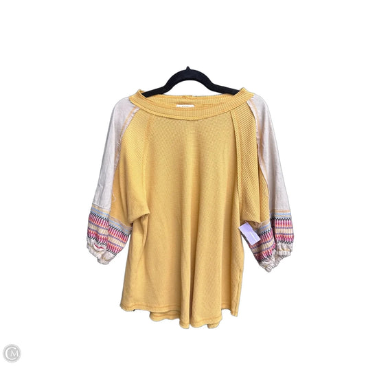 Top 3/4 Sleeve By Easel In Multi-colored, Size: S