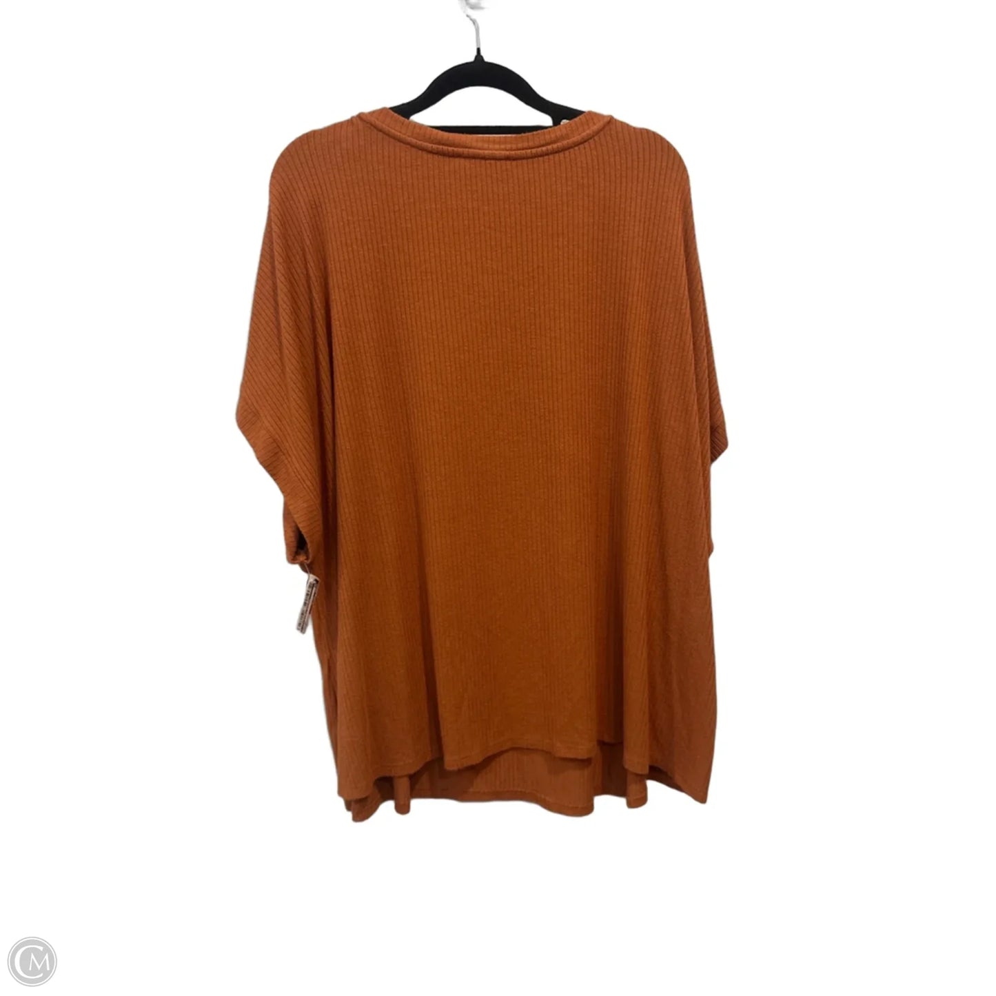 Top Short Sleeve By Clothes Mentor In Orange, Size: 3x
