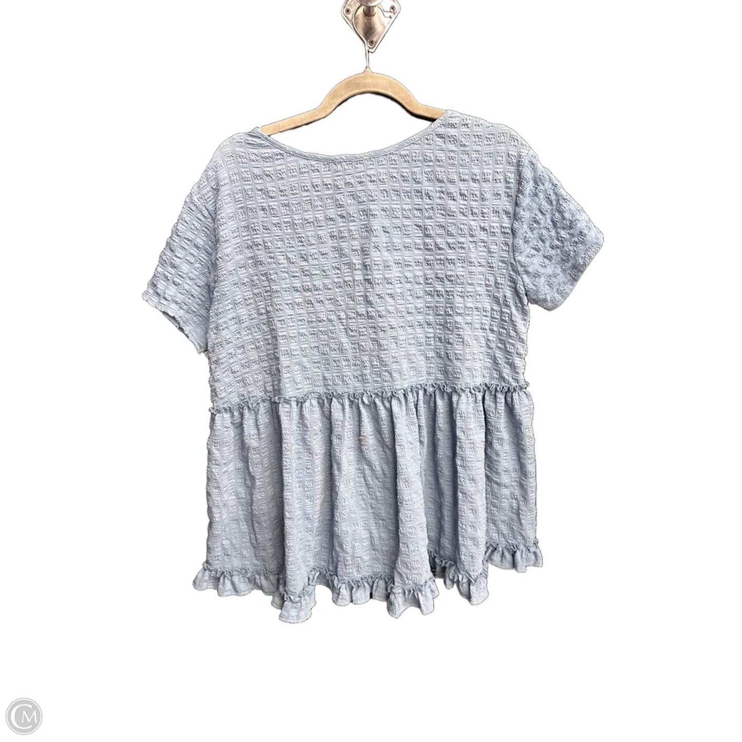 Top Short Sleeve By Entro In Blue, Size: S