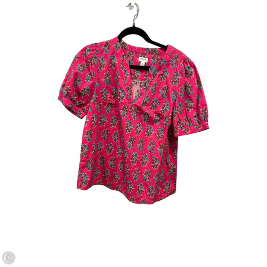 Top Short Sleeve By J. Crew In Multi-colored, Size: S